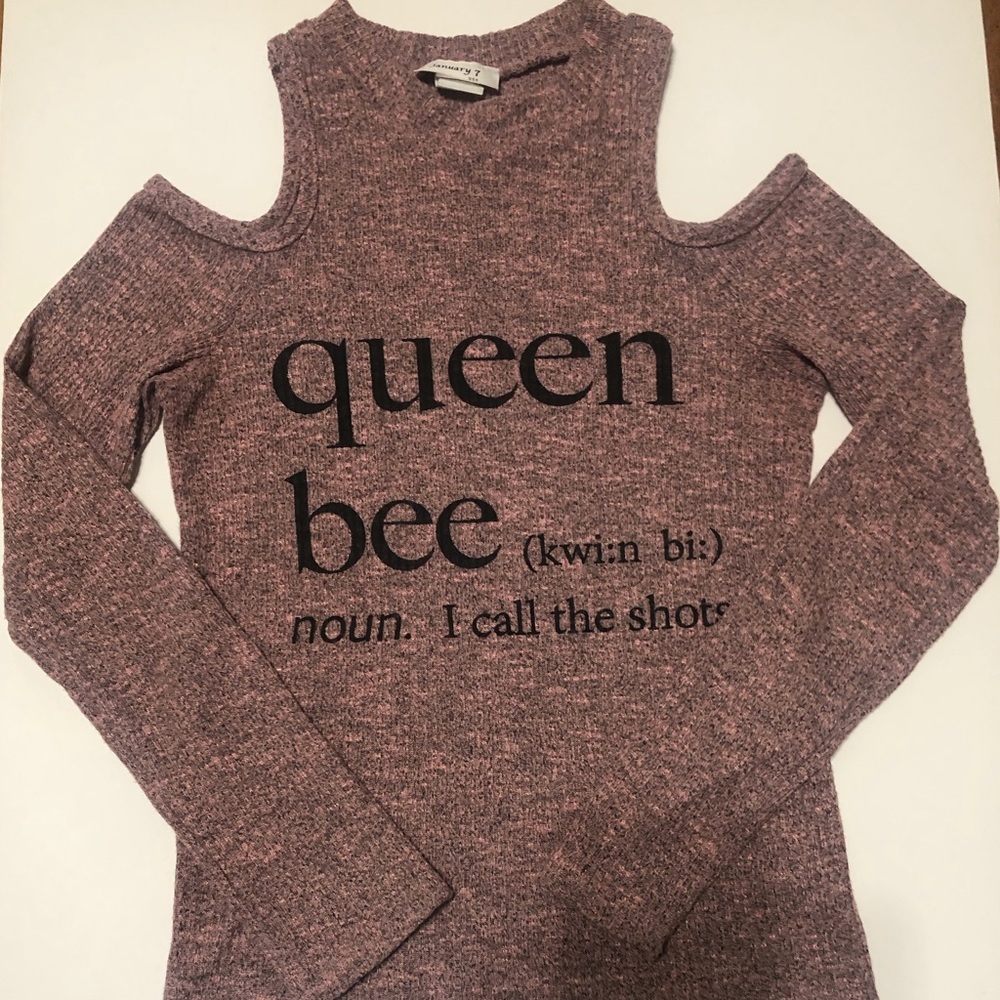 Shoulder off long sleeve shirt